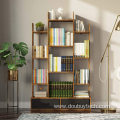 Bookshelf with Rustic Wood Bookshelves